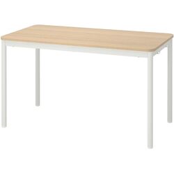 Стол Ikea Tommaryd 130x70см (Дубовый шпон/Белый) Thumb