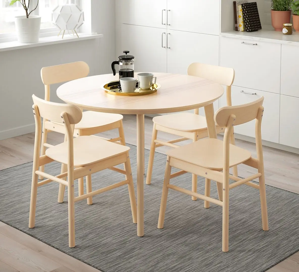 Masa Ikea Lisabo 105cm (Furnir frasin)