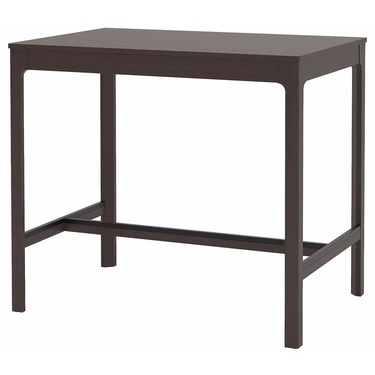 Обеденный набор Ikea Ekedalen/Orrsta 120см 1+4 (Темно-коричневый/Серый)