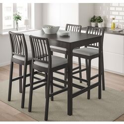Set masa scaune Ikea Ekedalen/Orrsta 120cm 1+4 (Maro inchis/Gri)