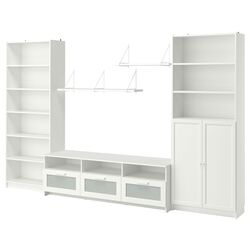 Living Ikea Billy/Brimnes 340x41x202cm (Alb) Thumb