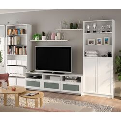 Living Ikea Billy/Brimnes 340x41x202cm (Alb)