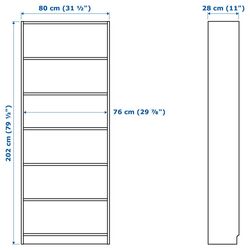 Living Ikea Billy/Brimnes 340x41x202cm (Alb) Thumb