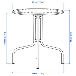 Set mobilier de gradina Ikea Lacko 2 scaune (Gri) Thumb