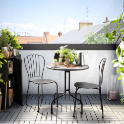 Set mobilier de gradina Ikea Lacko 2 scaune (Gri)
