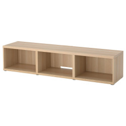 Тумба РТВ Ikea Besta 180x40x38 (Под Беленый Дуб) Thumb
