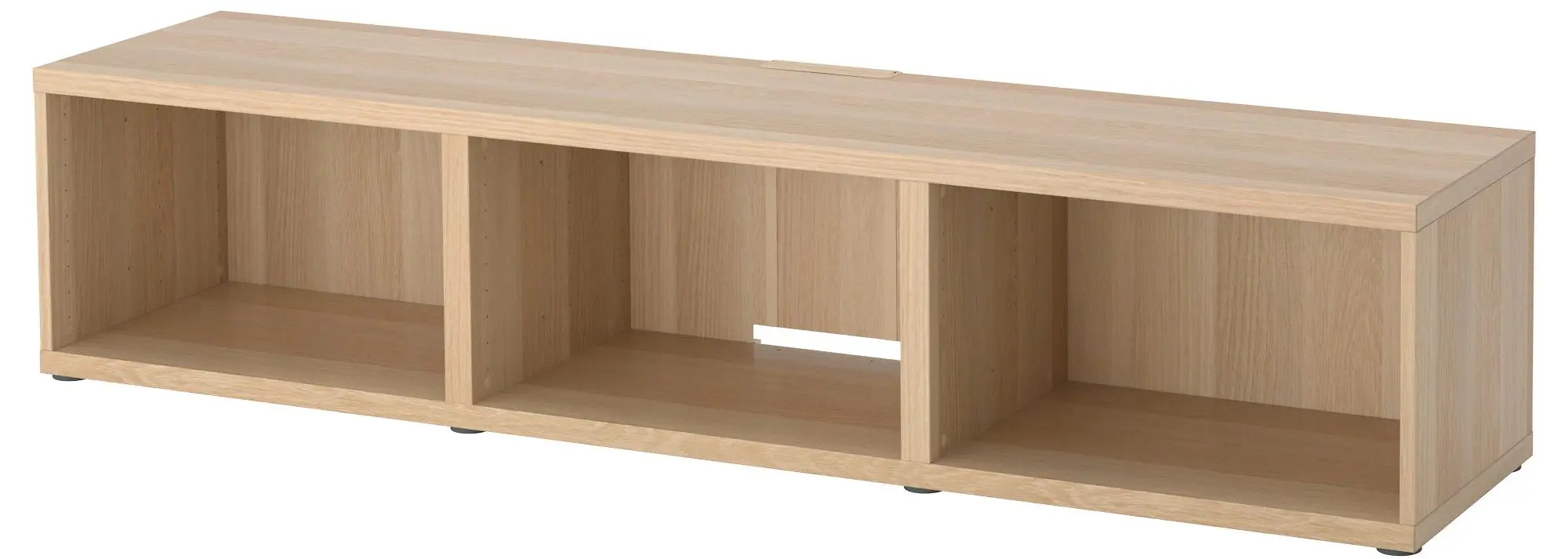 Тумба РТВ Ikea Besta 180x40x38 (Под Беленый Дуб) - 4