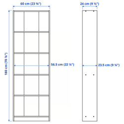 Etajera Ikea Gersby 60x180 (Белый) Thumb