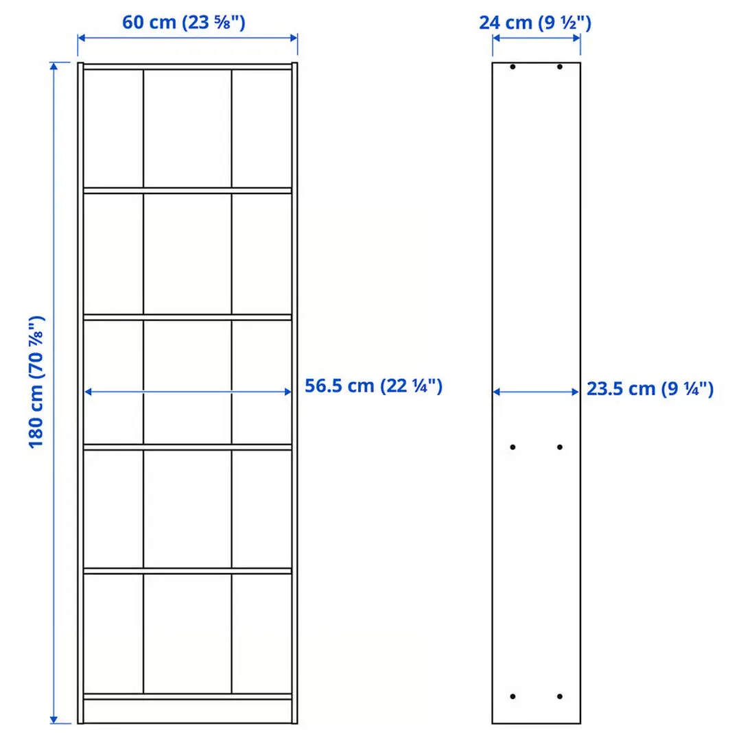 Etajera Ikea Gersby 60x180 (Белый) - 2