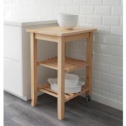 Masa de servit Ikea Bekvam 58x50cm (Mesteacan)