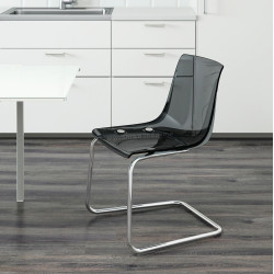 Scaun Ikea Tobias (Gri/Cromat)