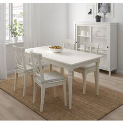 Set masa scaune Ikea Ingatorp/Ingolf 155/215cm 1+4 (Alb) Thumb