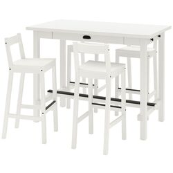 Set de sufragerie Ikea Nordviken 1+4 (Alb) Thumb