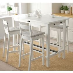 Set de sufragerie Ikea Nordviken 1+4 (Alb)