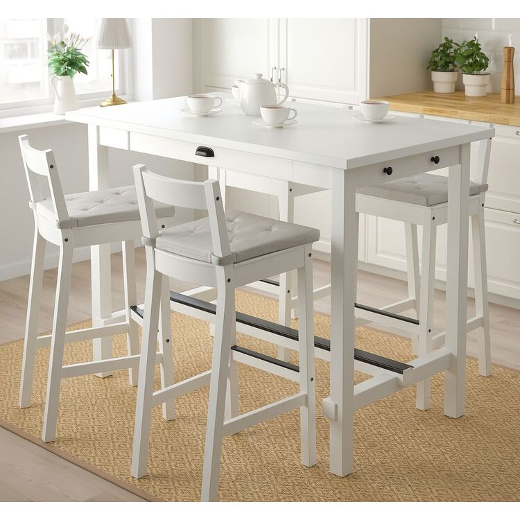 Set de sufragerie Ikea Nordviken 1+4 (Alb)