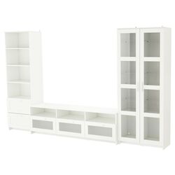 Living Ikea Brimnes cu sticla 320x41x190cm (Alb) Thumb