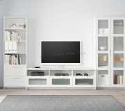 Гостиная Ikea Brimnes со стеклом 320x41x190см (Белый)