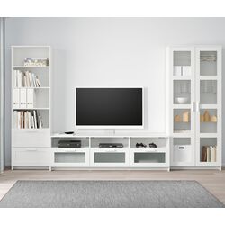 Living Ikea Brimnes cu sticla 320x41x190cm (Alb) Thumb