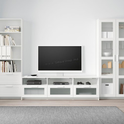 Living Ikea Brimnes cu sticla 320x41x190cm (Alb)
