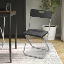 Scaun Ikea Gunde pliant (Negru)