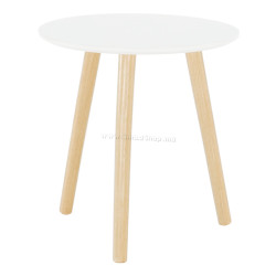 Masa pentru reviste Mobhaus Pamino (White/Natural)