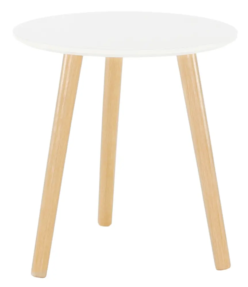 Masa pentru reviste Mobhaus Pamino (White/Natural)