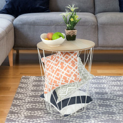 Masa pentru reviste Mobhaus Nancer Typ 3 (Natural/White)