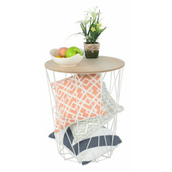 Журнальный столик Mobhaus Nancer Typ 3 (Natural/White) Thumb