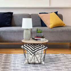 Masa pentru reviste Mobhaus Nancer Typ 2 (Natural/Black)