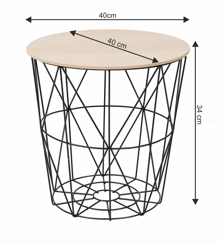 Журнальный столик Mobhaus Nancer Typ 2 (Natural/Black)
