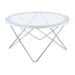 Masa pentru reviste Mobhaus Leonel (Chrome/Glass)