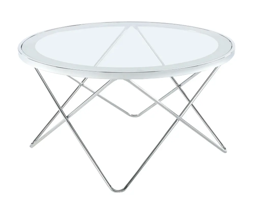 Masa pentru reviste Mobhaus Leonel (Chrome/Glass)