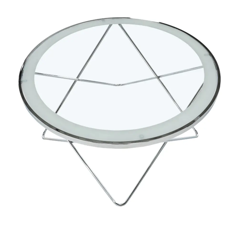 Masa pentru reviste Mobhaus Leonel (Chrome/Glass)