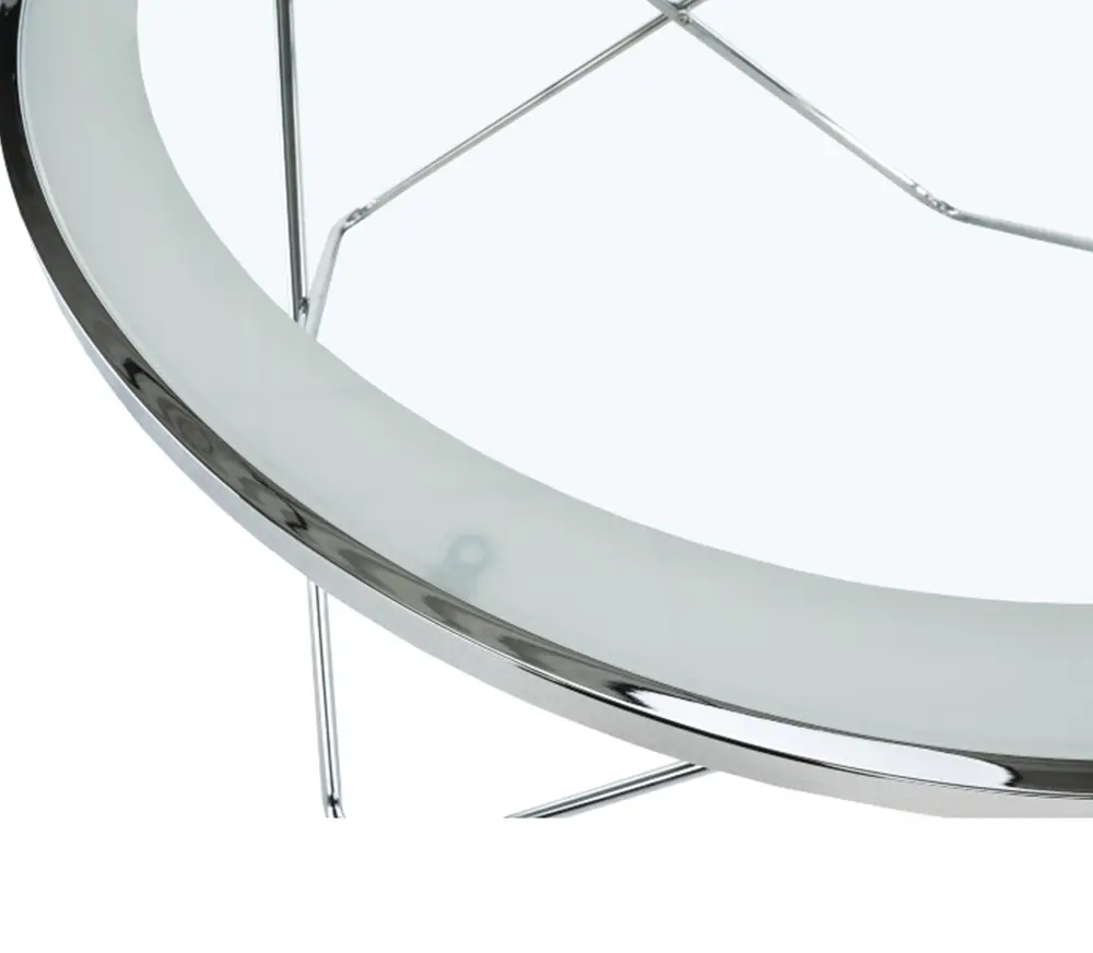 Masa pentru reviste Mobhaus Leonel (Chrome/Glass)