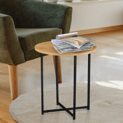 Masa pentru reviste Mobhaus Imsar (Oak/Black)