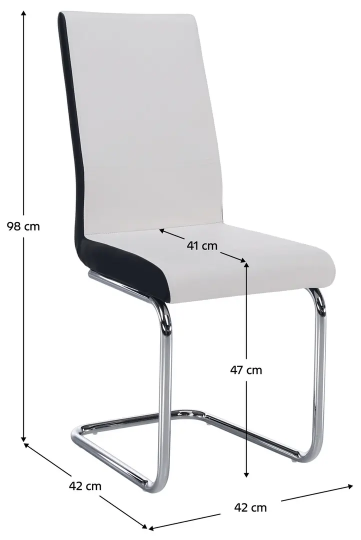 Scaun Mobhaus Neana (White/Black)