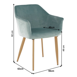 Scaun Mobhaus Odovel (Menthol/Beech) Thumb