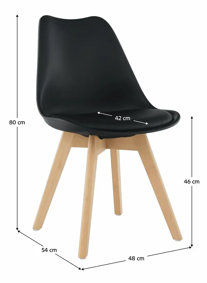 Scaun Mobhaus Bali 2 New (Black/Beech)