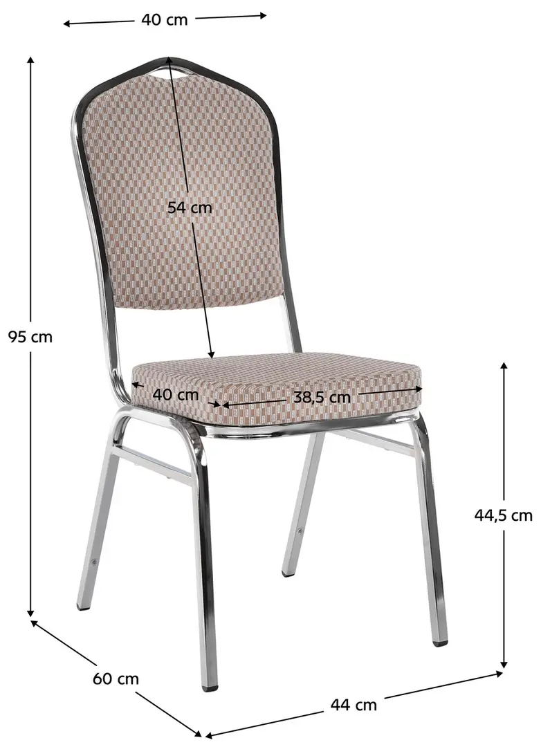 Стул Mobhaus Zina 3 New (Beige/Chrome)