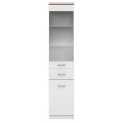 Penal-vitrina Tempo Kondela Topty Typ 03 1D1W1S (White/Sonoma Oak) Thumb