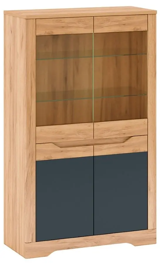 Vitrina Mobhaus Fidel С (Craft Oak Golden/Graphite Gray) - 5