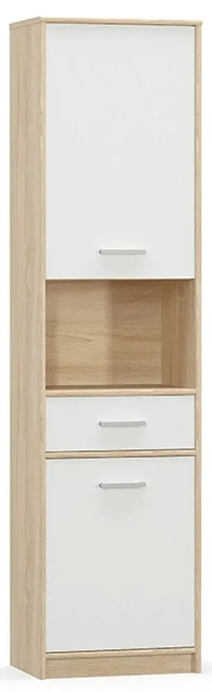 Penal Mobhaus Teyo 2D1S (White/Sonoma Oak) - 3