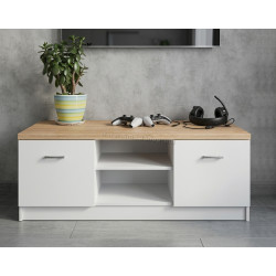 Тумба РТВ Tempo Kondela Topty (White/Sonoma Oak)