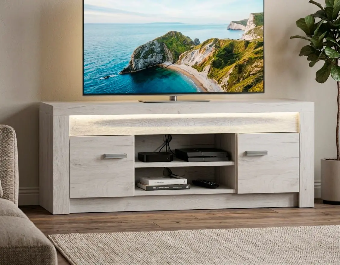 Tumba pentru TV Tempo Kondela Infinity I-09 (Ash White)