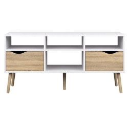 Тумба РТВ Tempo Kondela Oslo 75391 (Sonoma Oak/White) Thumb