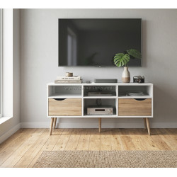 Тумба РТВ Tempo Kondela Oslo 75391 (Sonoma Oak/White)