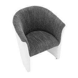 Fotoliu Tempo Kondela Cuba (Gray/White) Thumb