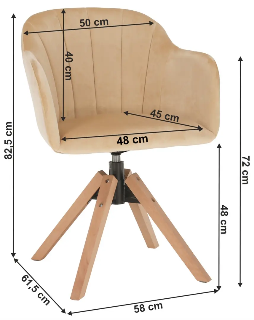 Стул Mobhaus Dalio (Beige/Beech)