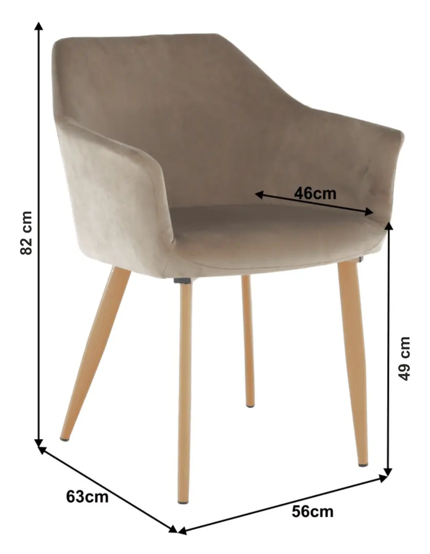 Стул Mobhaus Odovel (Gray-Brown)
