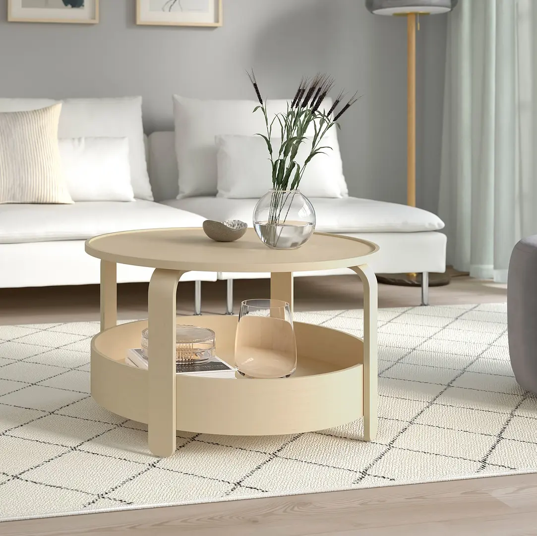 Masuta pentru reviste Ikea Borgeby 70 (Furnir Mesteacăn)